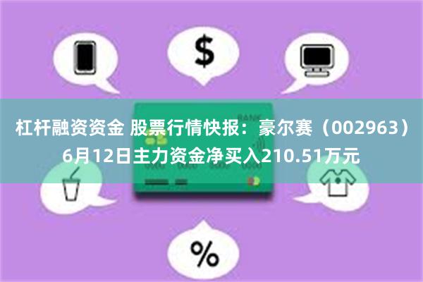 杠杆融资资金 股票行情快报：豪尔赛（002963）6月12日主力资金净买入210.51万元